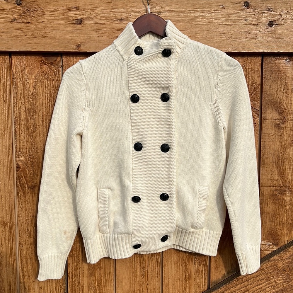 Lauren Ralph Lauren Double Breasted Sweater Jacket